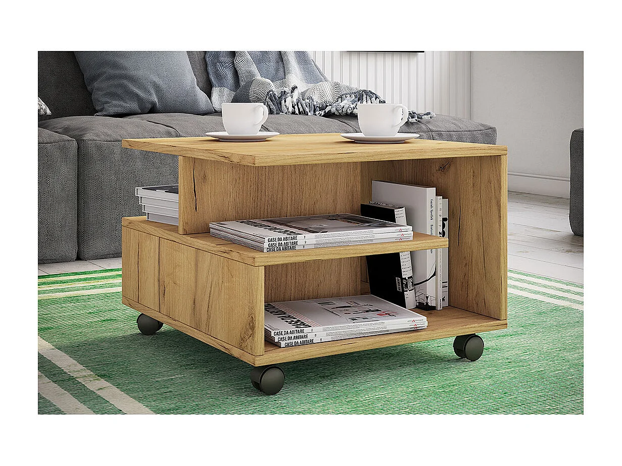 Side table & coffee table Stango Honey oak Dimensions approx. H. 40 x W. 50 x D. 50 cm