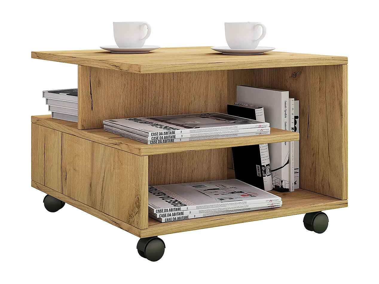 Side table & coffee table Stango Honey oak Dimensions approx. H. 40 x W. 50 x D. 50 cm