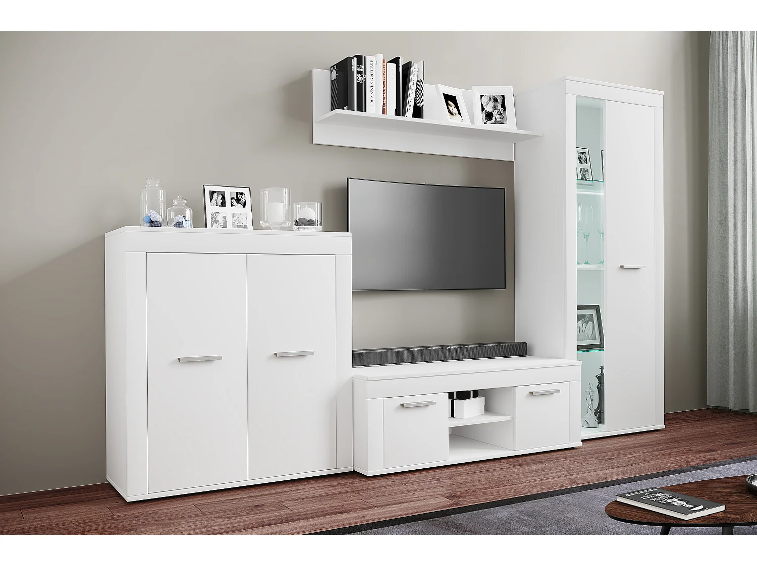 TV Furniture Usilo White H. 37 x W. 102 x D. 45 cm