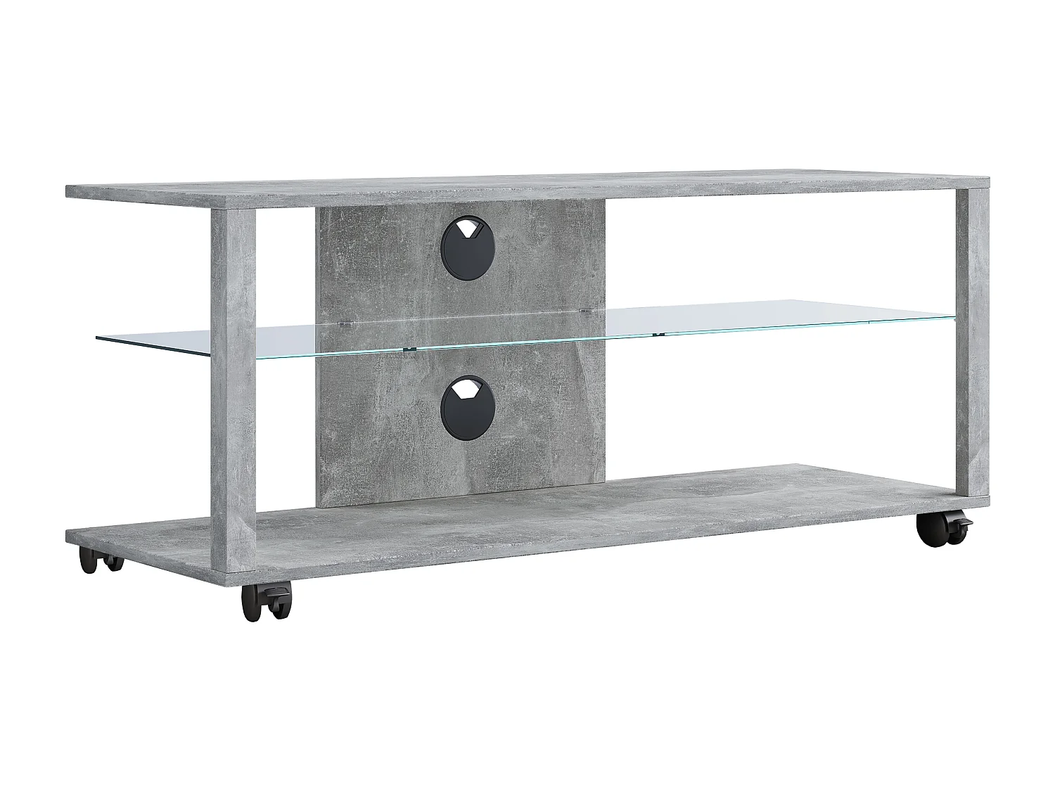 Console TV ribassata Folas XL con rotelle