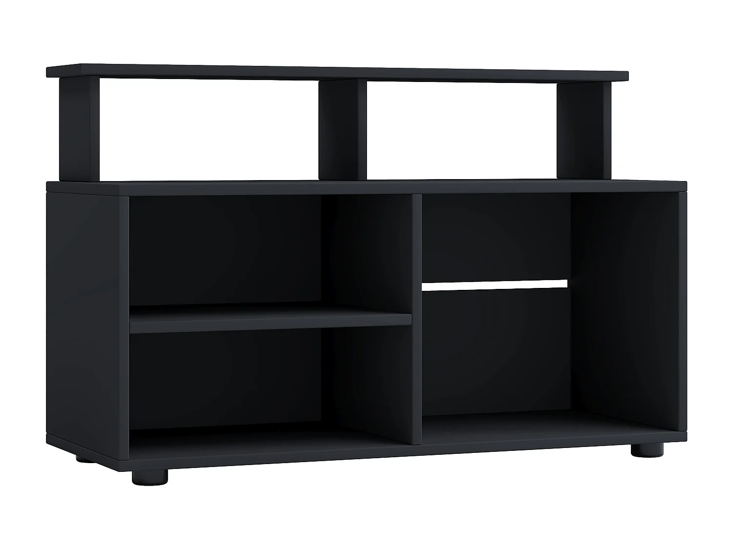 Móveis de TV VCM | Lowboard | Prateleira de TV com espaço de armazenamento suficiente | Dimensões A. 59 x L. 90 x P. 36 cm | Fernseh Furniture - Balansia (Black)
