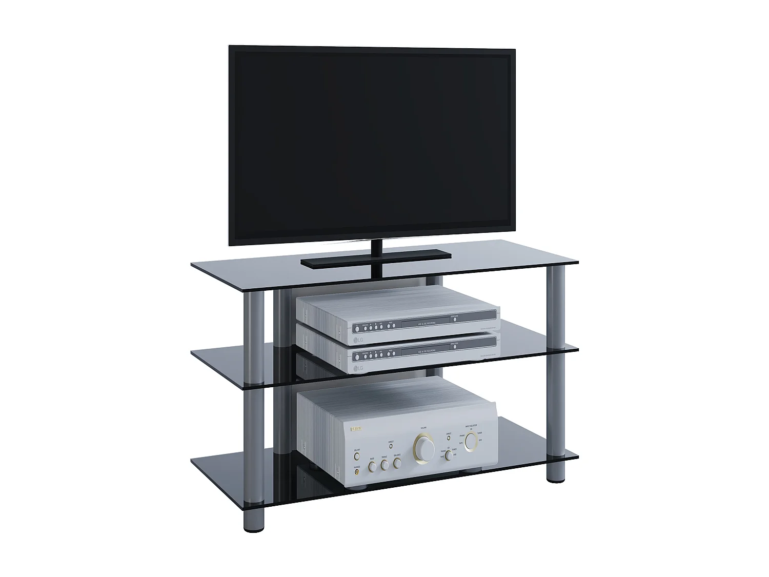 Meble telewizyjne Fernseh Rack Alu Glass Sindas