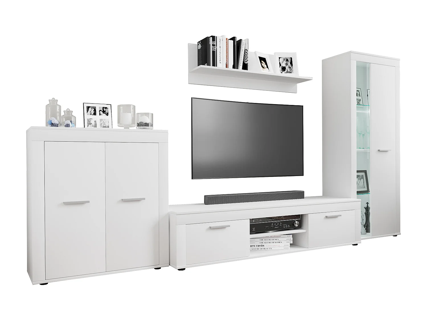 4 pz Cabinet Wall Set Residenziale Wall Usilo XL