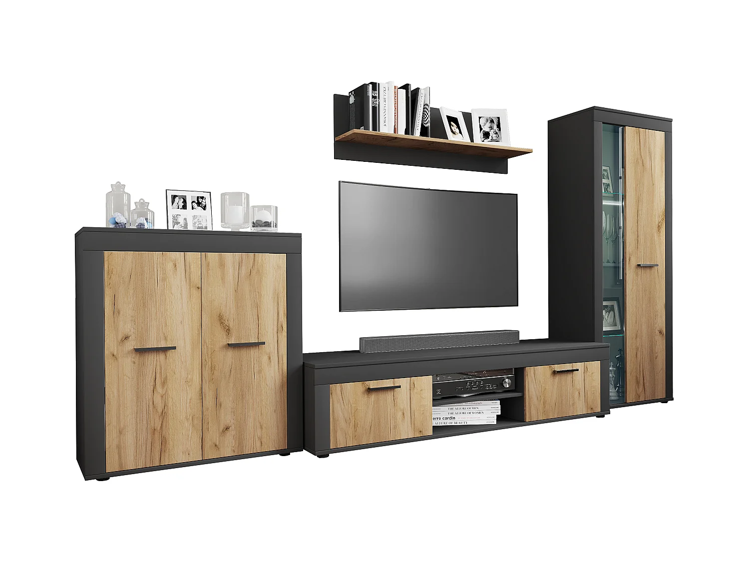 4 sztuk szafka zestaw ścienny żywa ściana Usilo XL