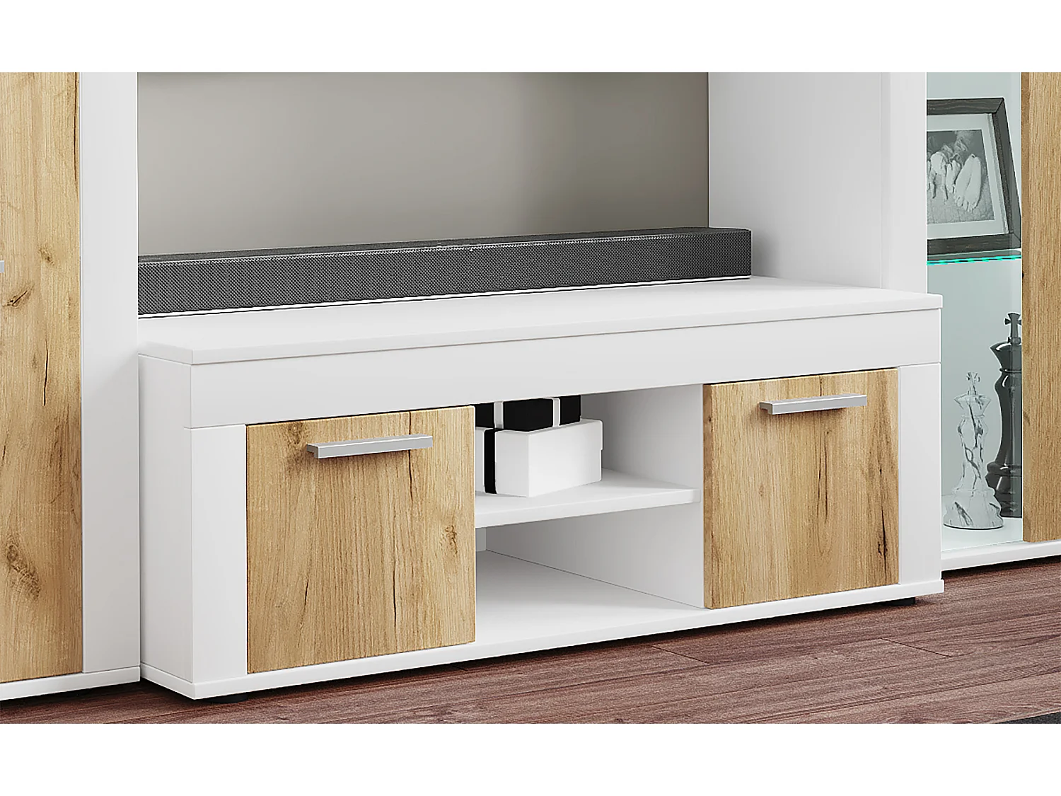 Drewno TV Lowboard Meble Fernseh Usilo L