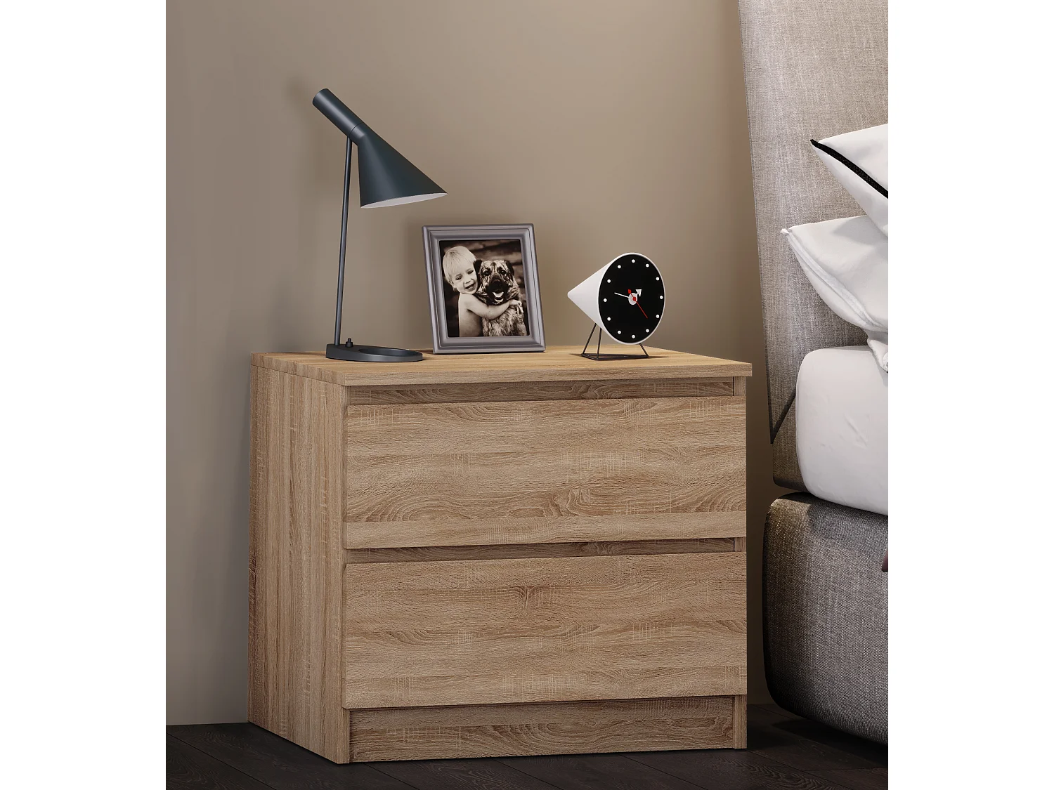 Table de nuit en bois Tiroir Breido Mini