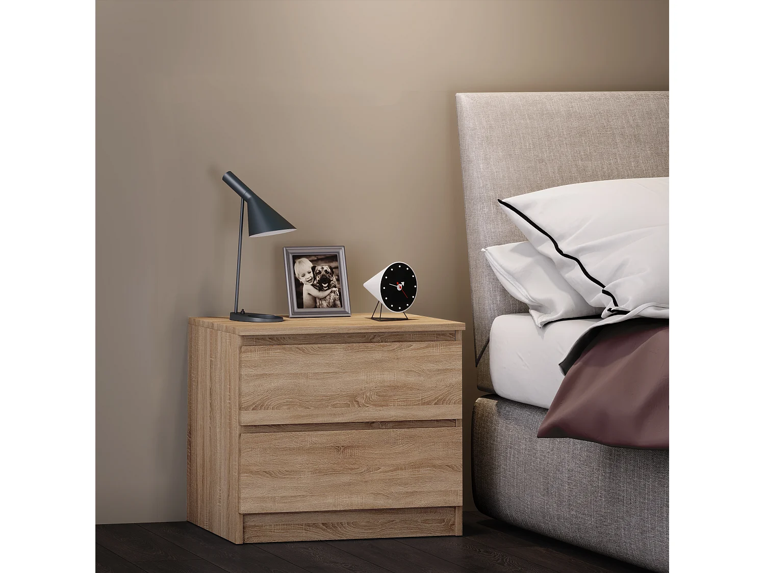 Table de nuit en bois Tiroir Breido Mini