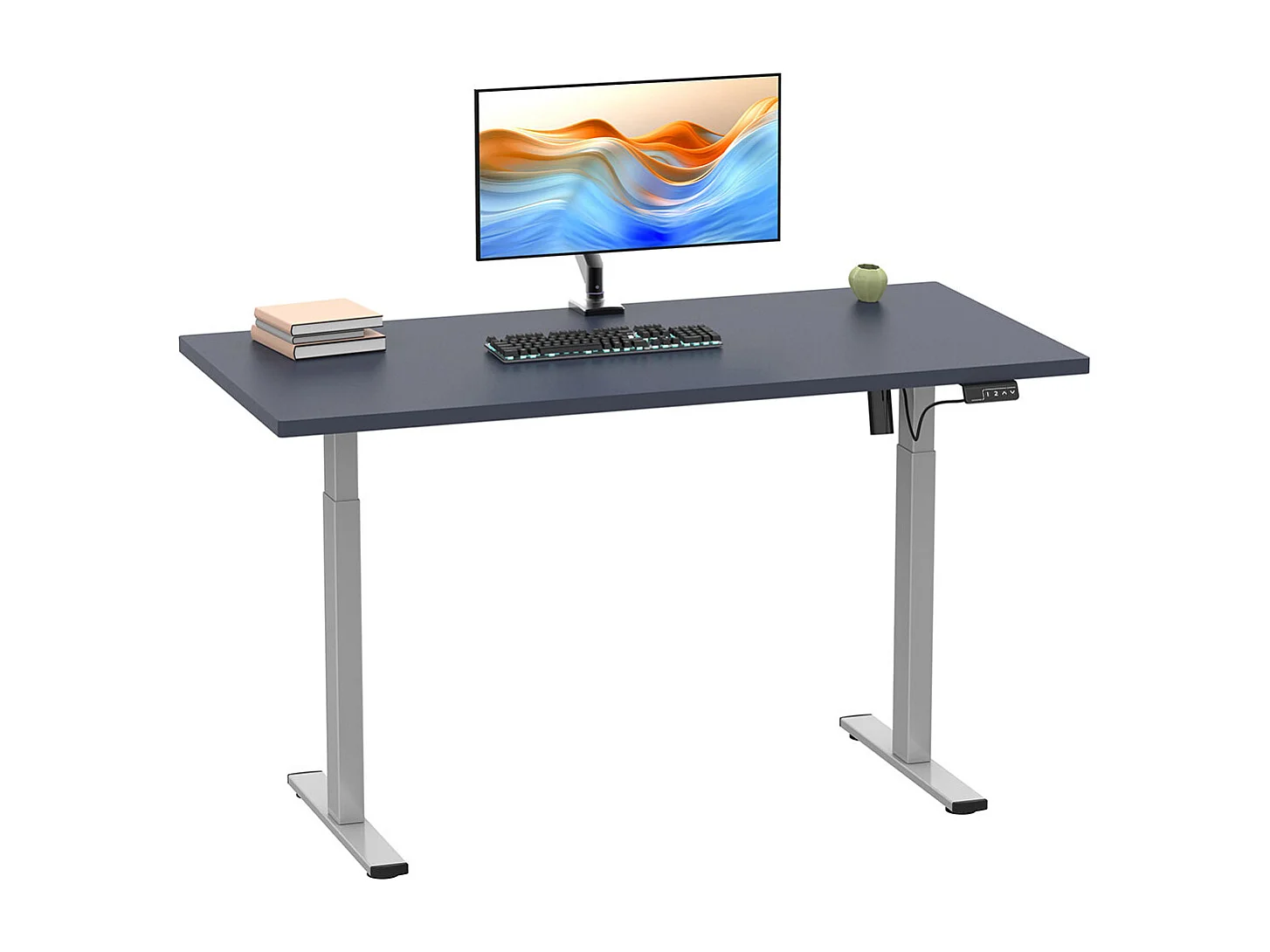 Schreibtisch Bürotisch höhenverstellbar Lona 110x80