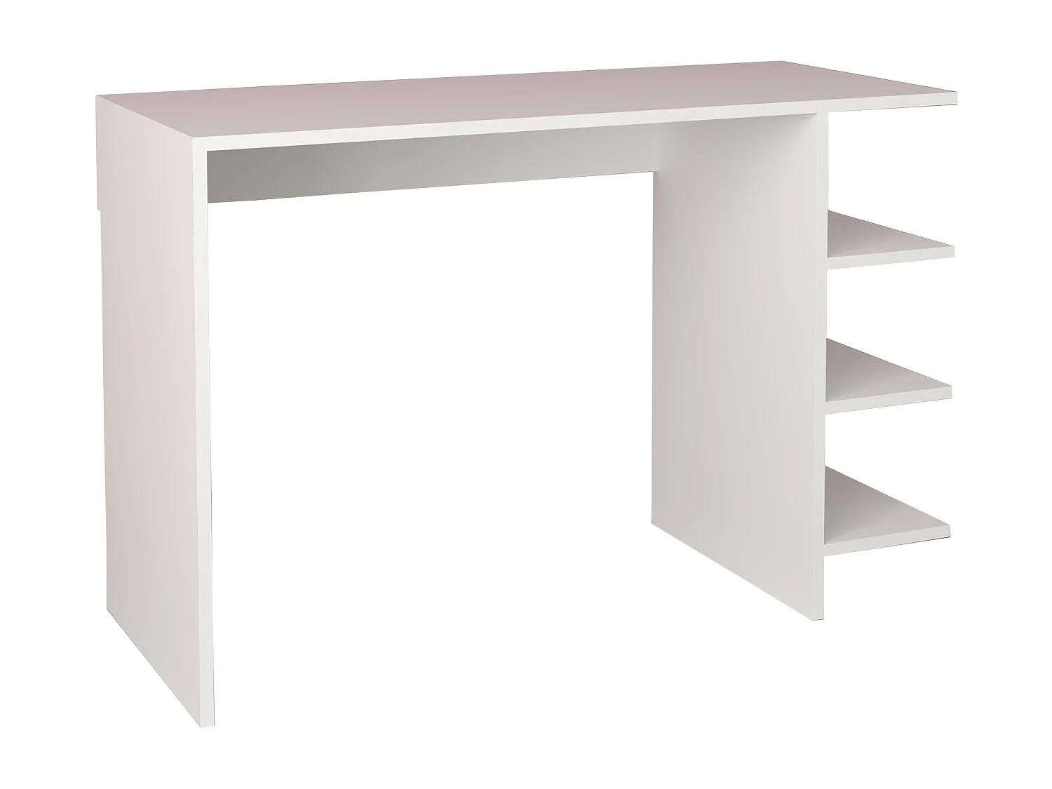 VCM bureau en bois table d'ordinateur table de travail table de bureau Denkas (blanc)