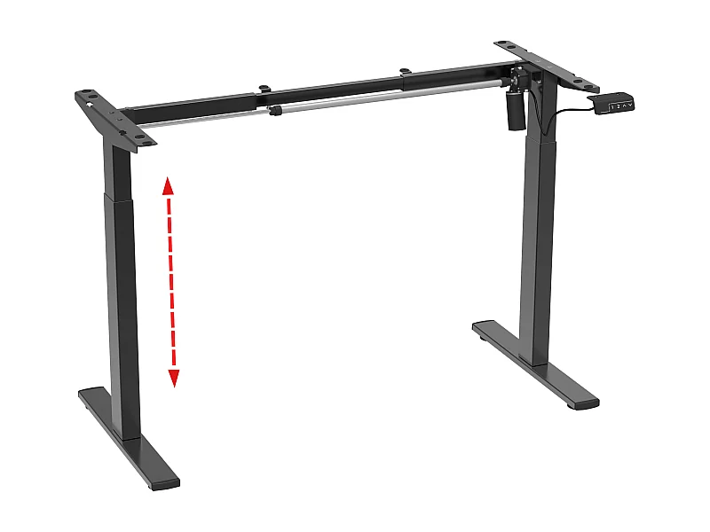 VCM Altura Ajustável Desk Frame Infinitamente Elétrica Altura Ajustável Lona (Prata)