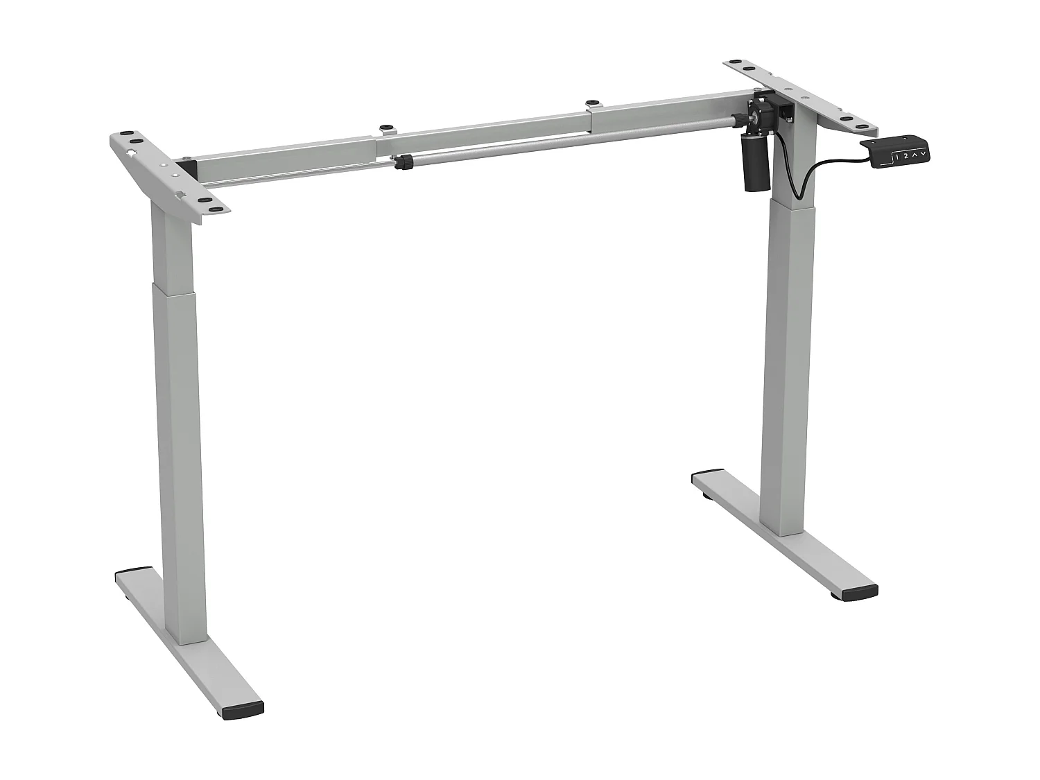 Desk Lona Black H. 71-120 x W. 92-130 x D. 48 cm