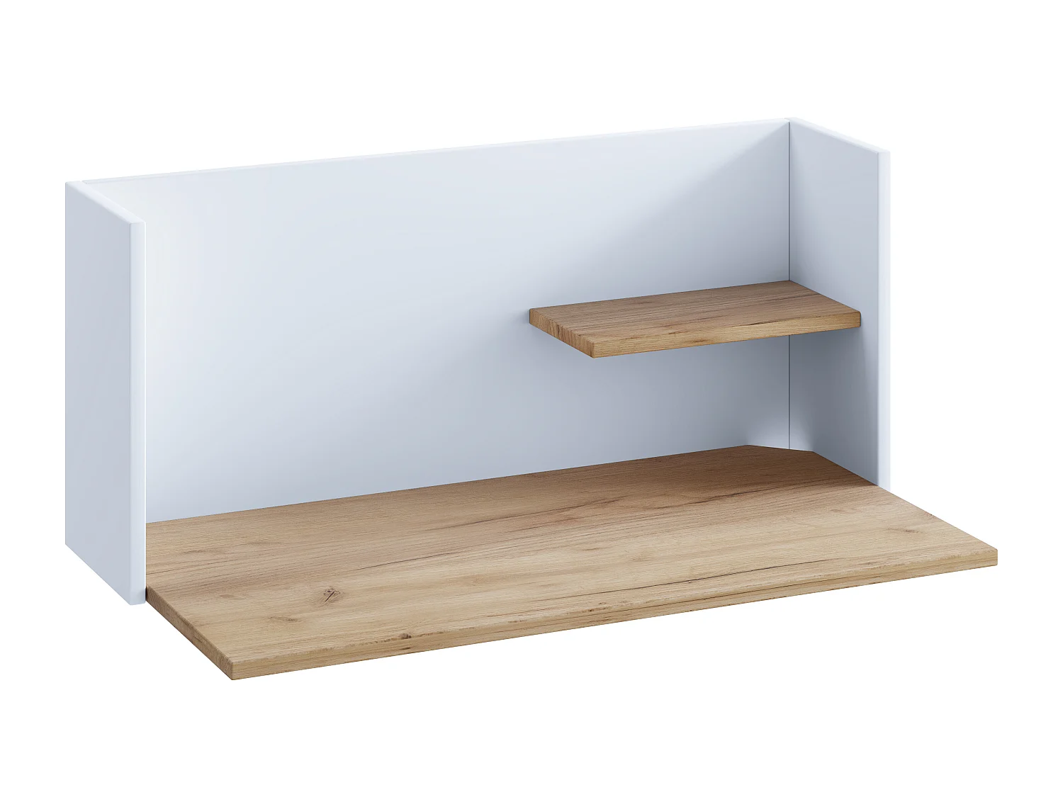 VCM madeira pendurado mesa de mesa de mesa de mesa de mesa de mesa de mesa de mesa Workas (branco / mel de carvalho)