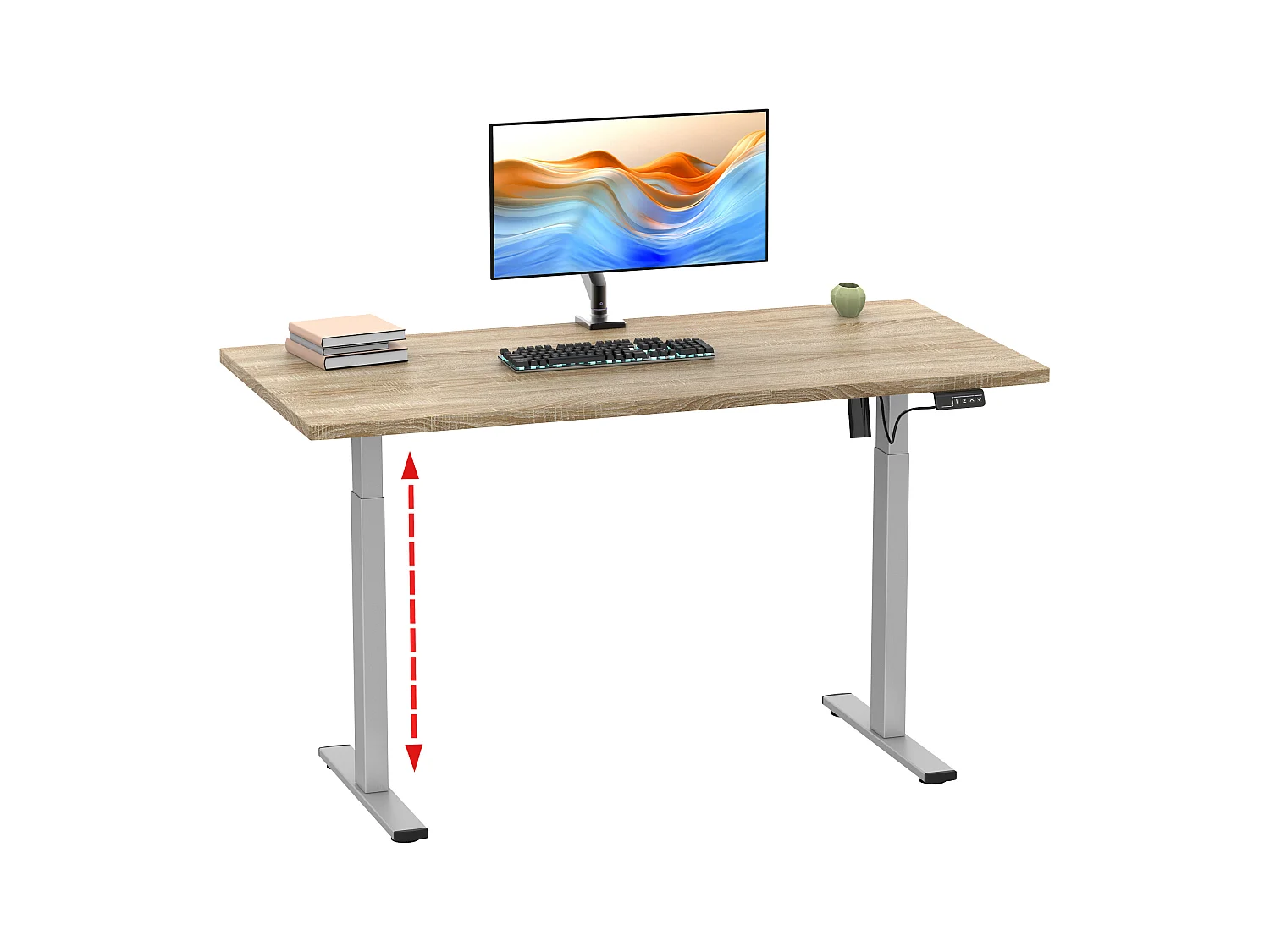 Bureau in hoogte verstelbaar Lona 110x80
