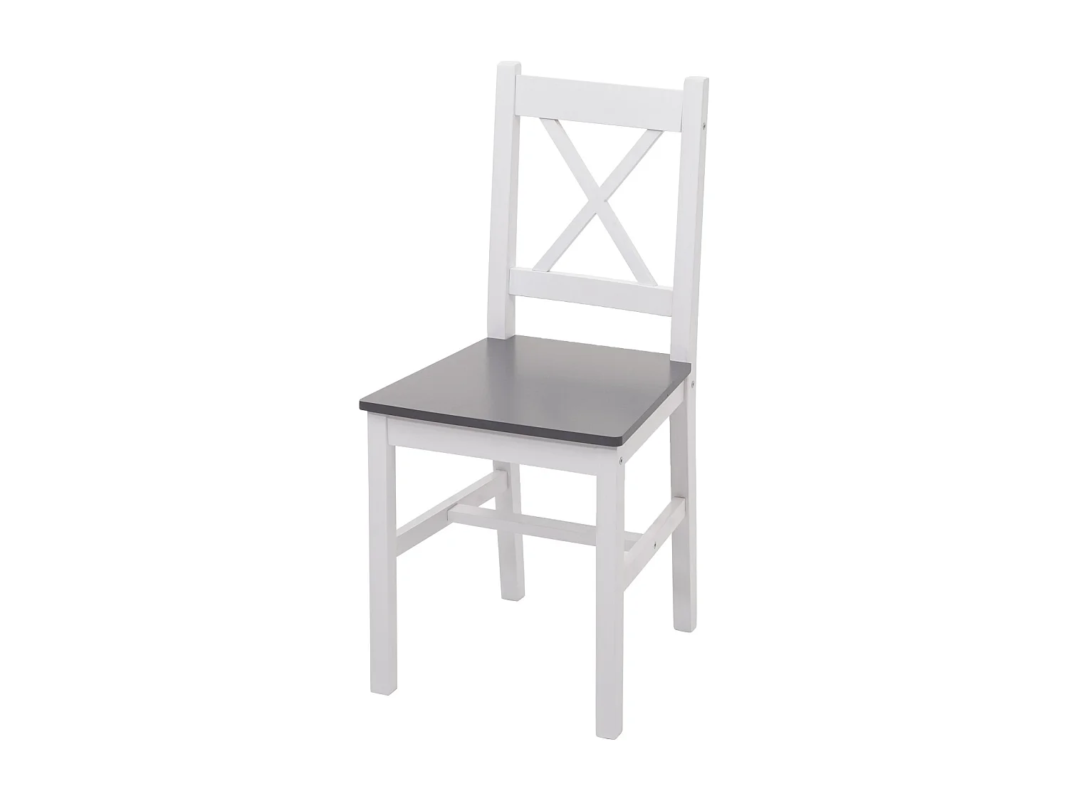 Eetkamer set MCW-F77 (5-delig),  wit-grijs