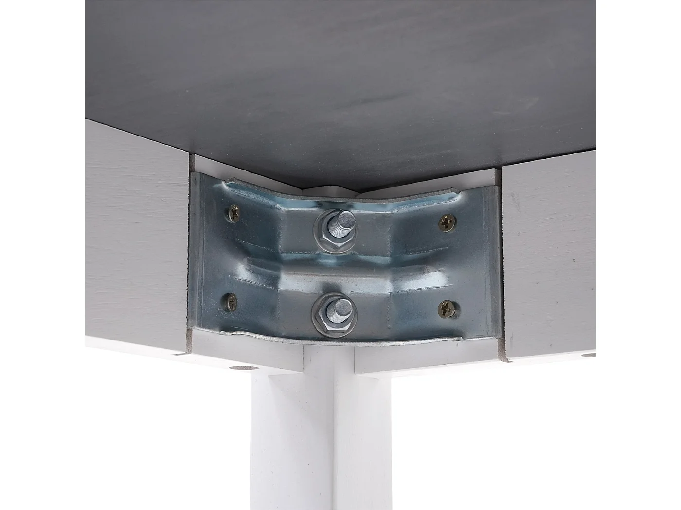 Ensemble de salle à manger MCW-F77 (5 pièces),  blanc-gris