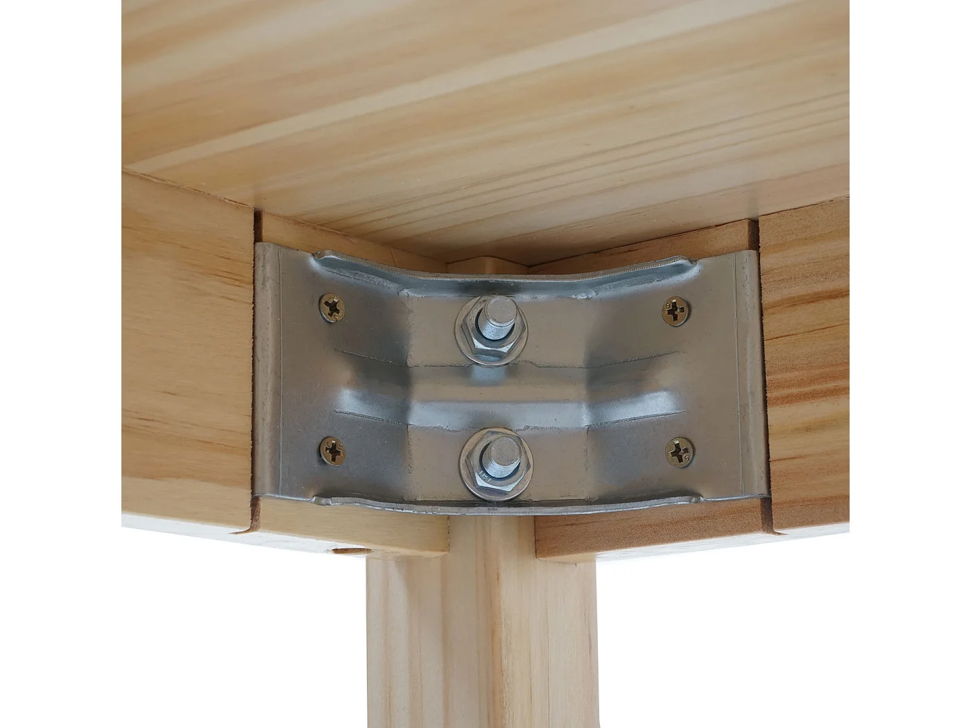 Ensemble de salle à manger MCW-F77 (5 pièces),  bois de pin finition lasure