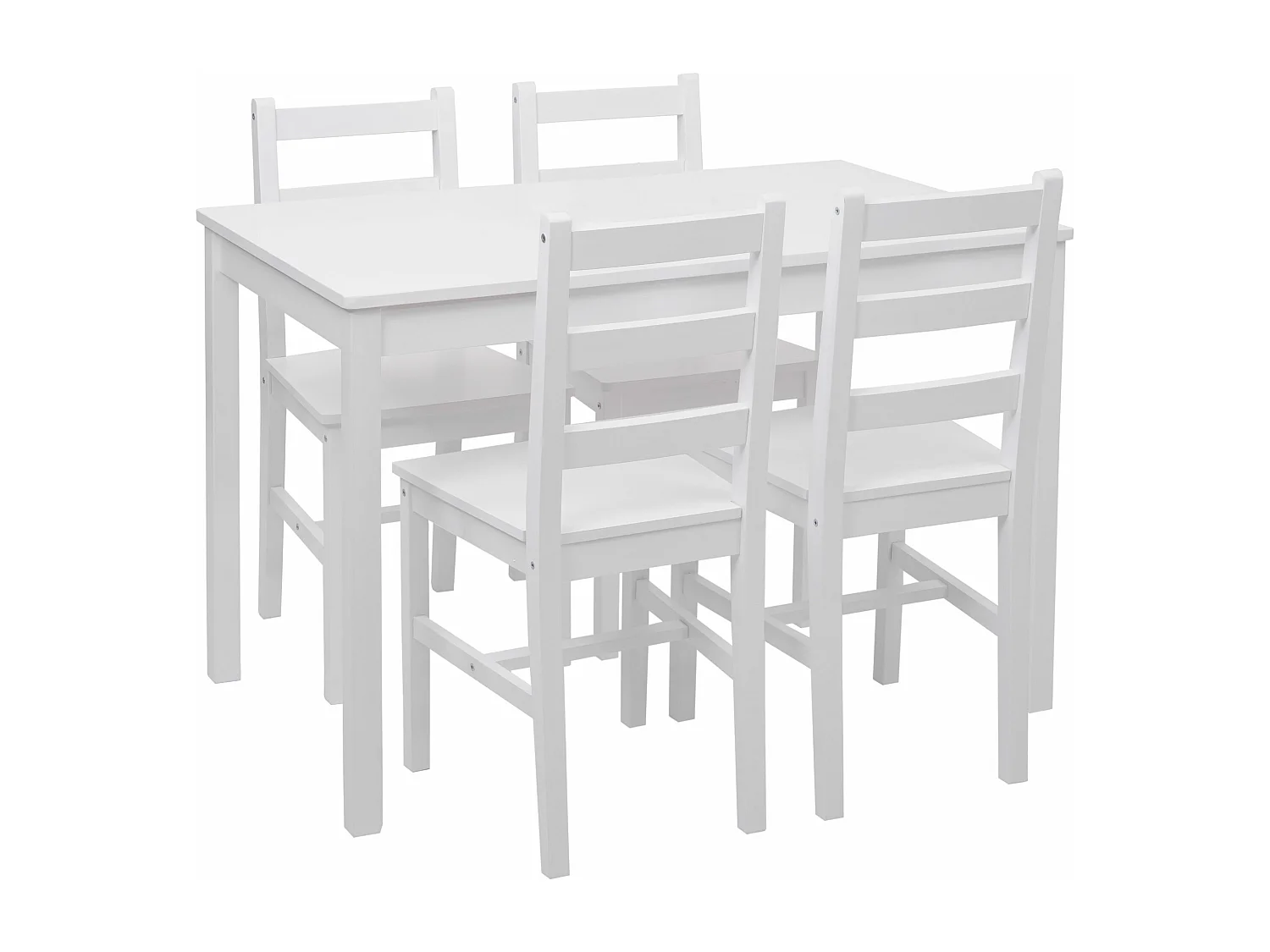 Ensemble de salle à manger MCW-F77 (5 pièces),  blanc