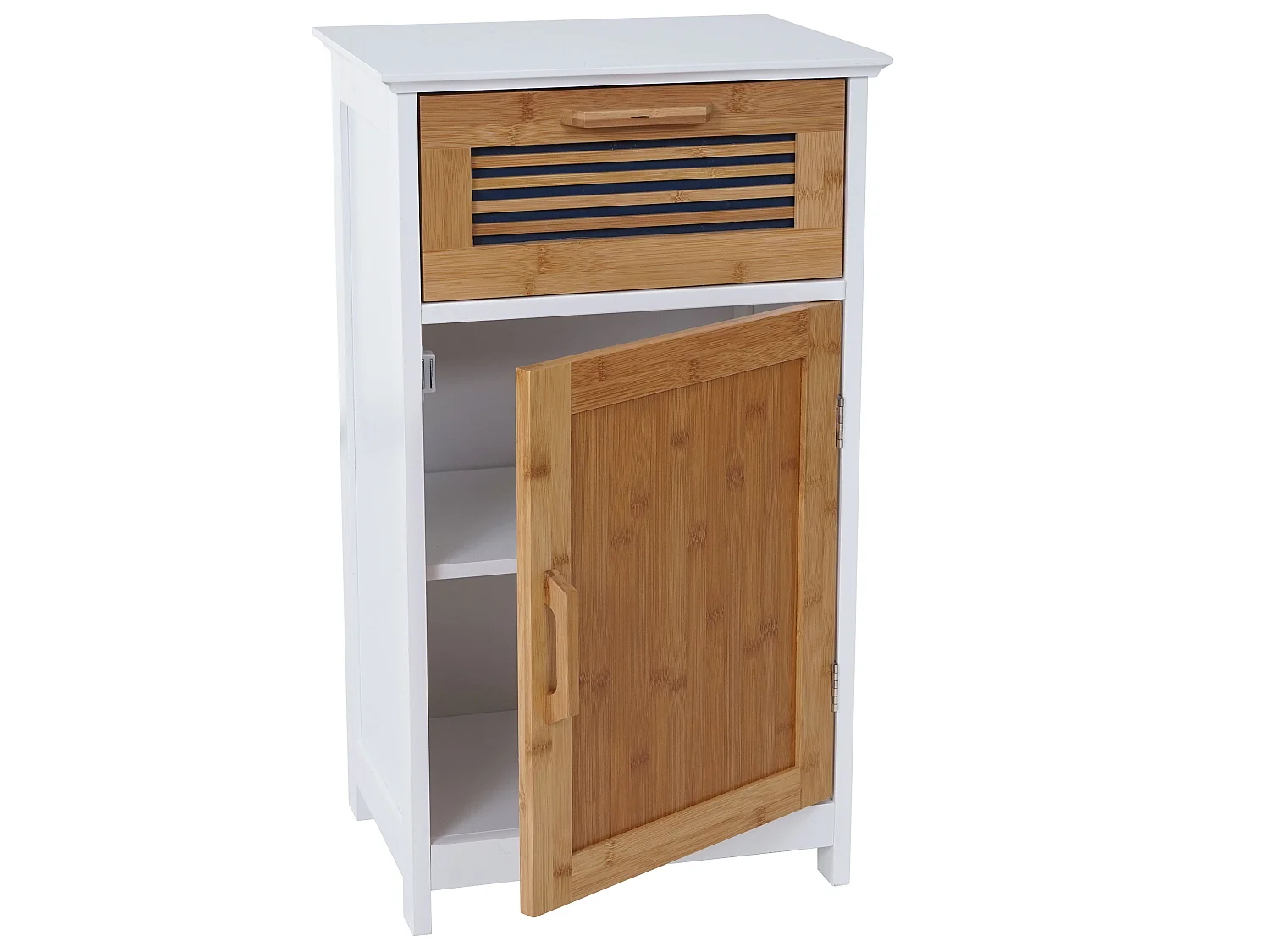 Commode MCW-A85 Armoire de salle de bain en bambou