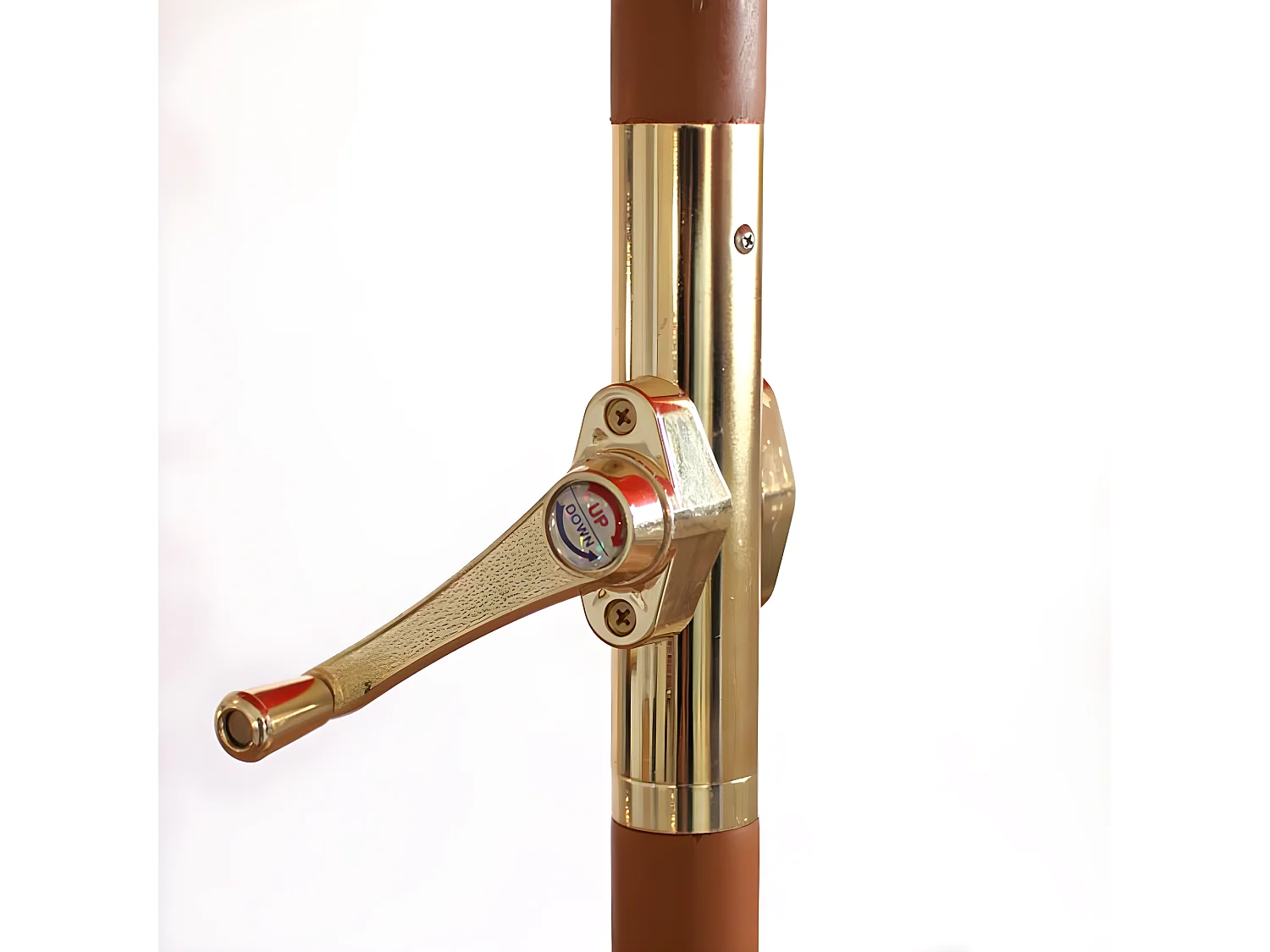 Parasol Lisbonne Ø 3m inclinable,  terre cuite