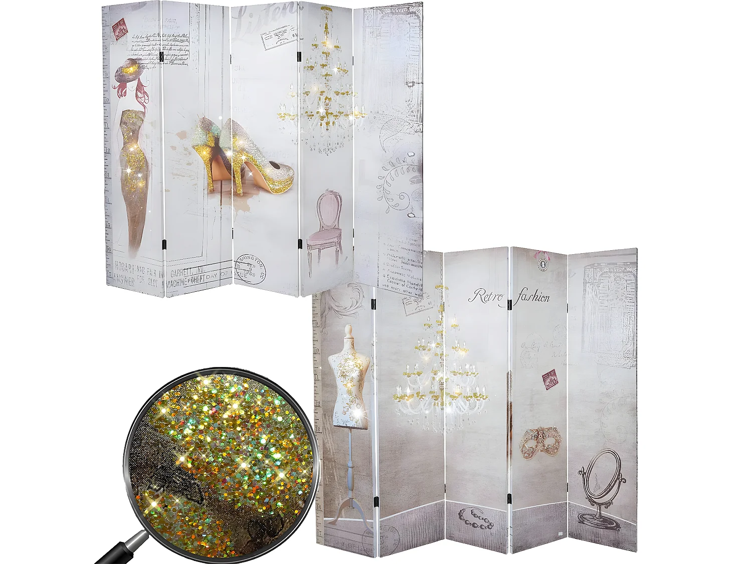 Paravent photo Retro,  180x200cm