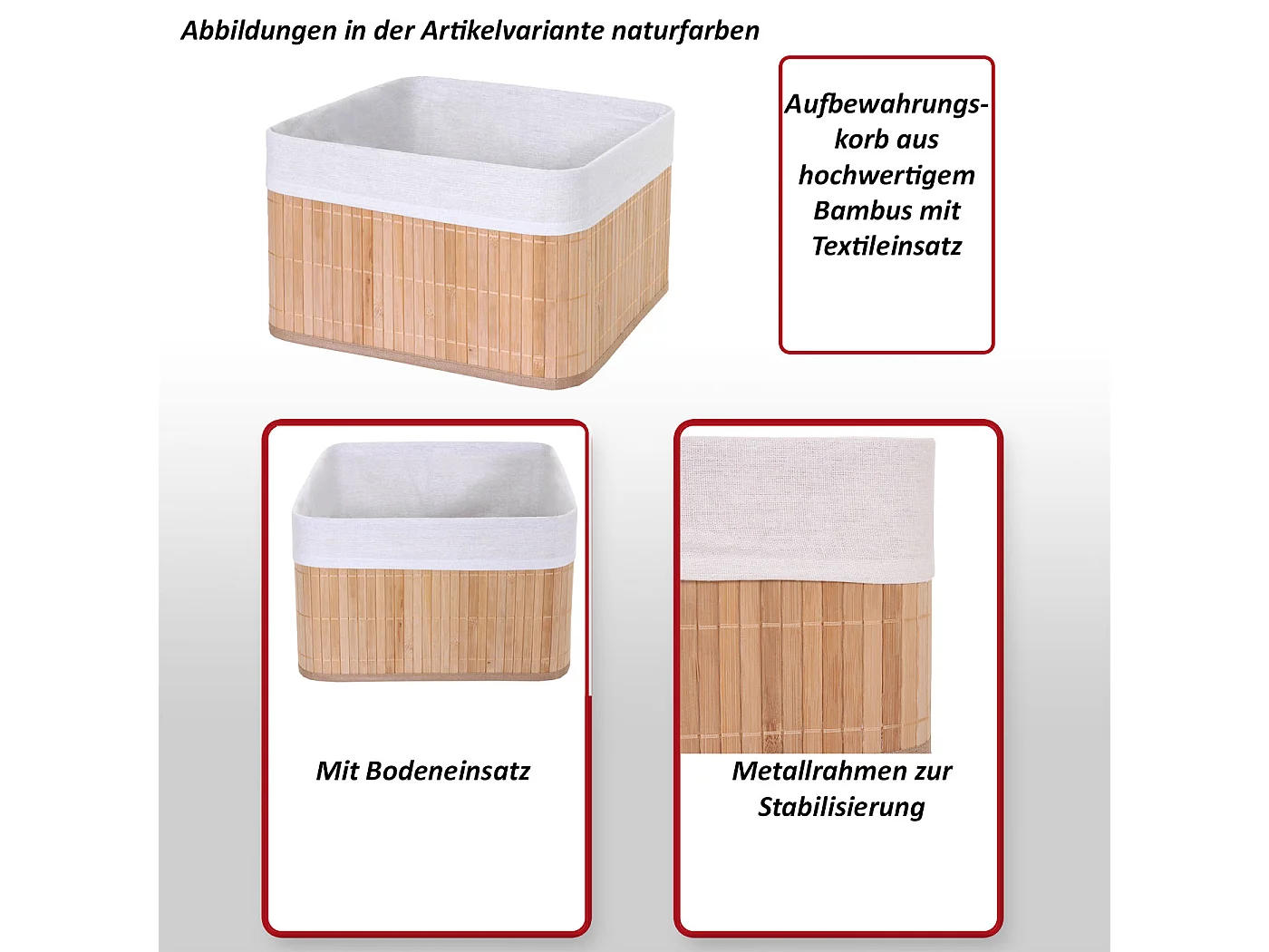 Panier de rangement MCW-C21 (lot de 4)