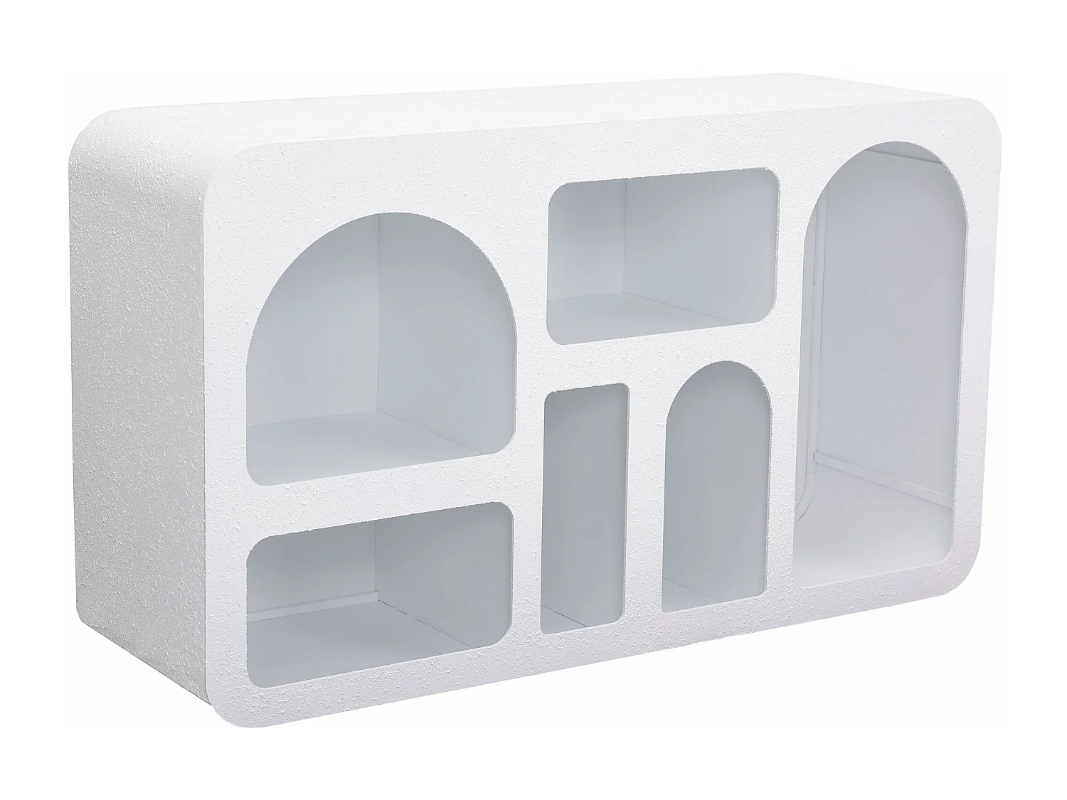 Buffet Navalor L130cm design arches style troglodyte Blanc