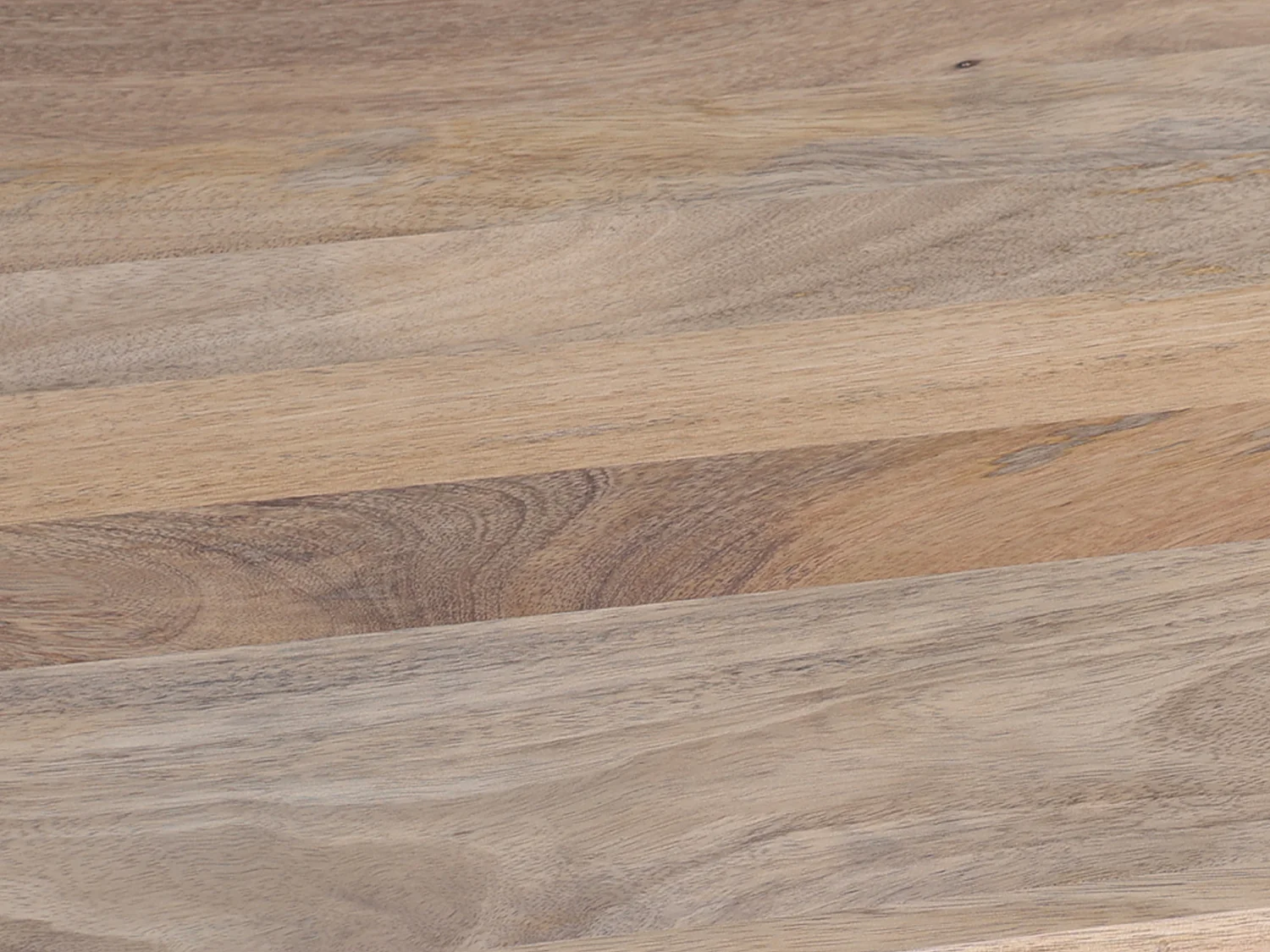 Meuble de bar avec 3 étagères en bois de manguier et métal - Naturel et noir - HARLEM II