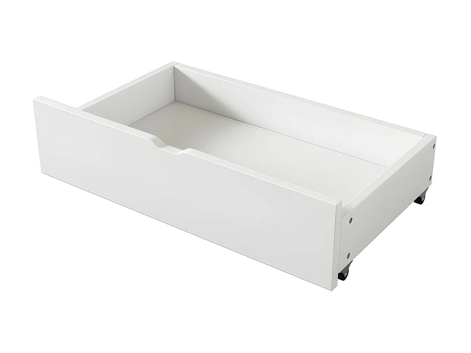 Lit banquette - Canapé lit 90x200cm avec 2 tiroirs - Blanc