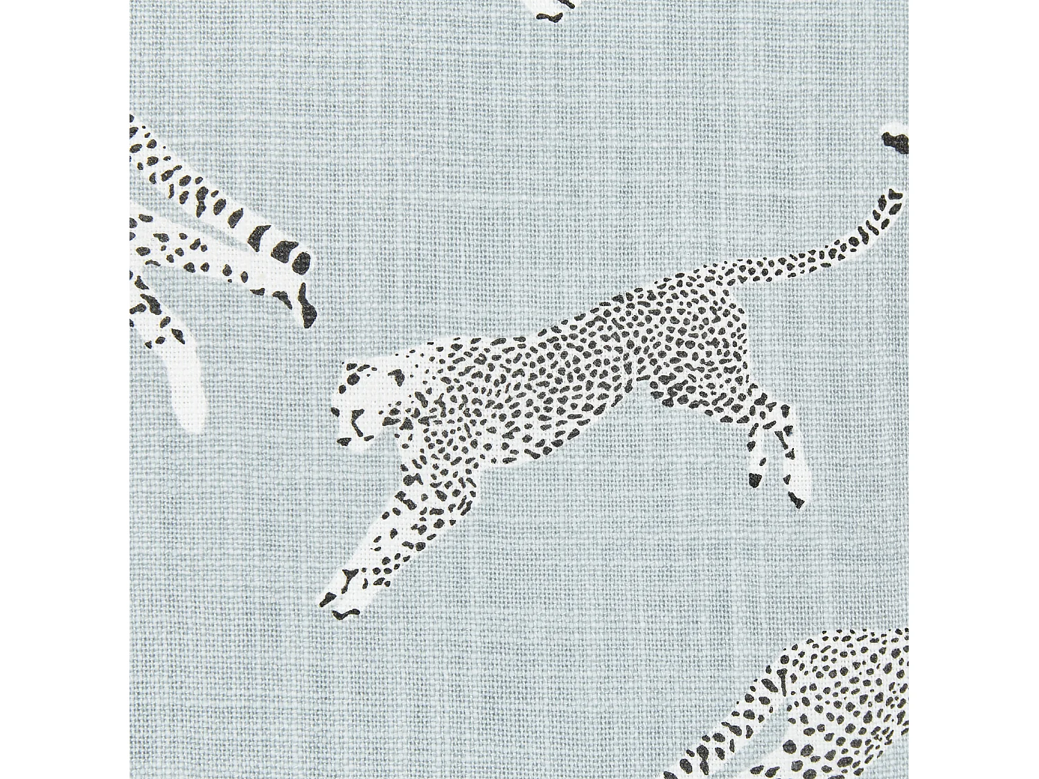 Set van 2 decoratieve kussens ARALES Katoen 30 x 50 cm Lichtgrijs Dierenprint