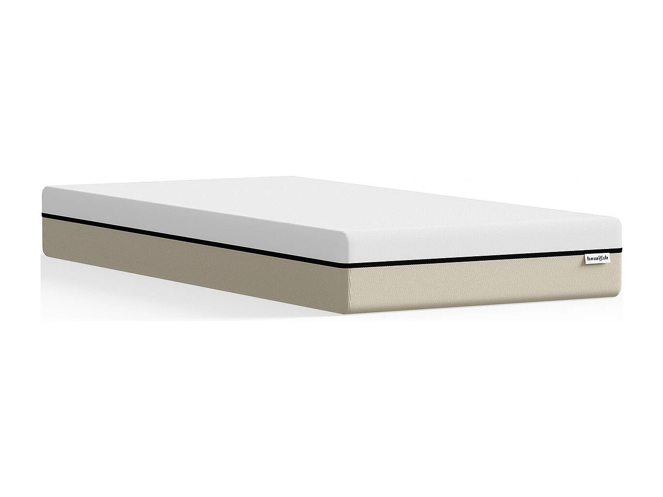 Matelas 90x190 cm Hybride à ressorts ensachés et mémoire de forme - 25 cm - Spring Elite