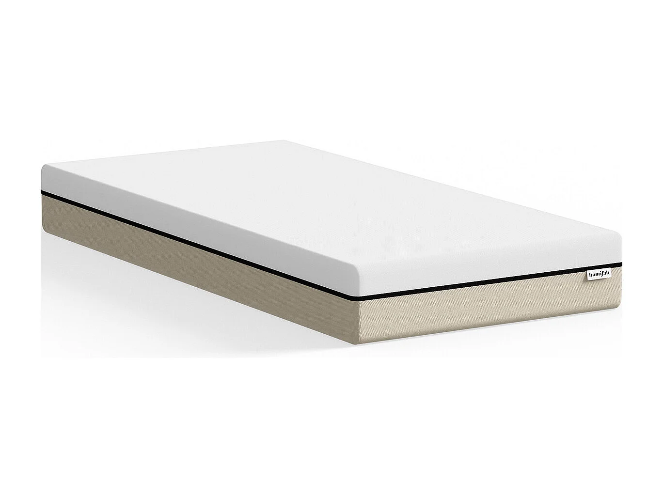 Matelas 90x190 cm Hybride à ressorts ensachés et mémoire de forme - 25 cm - Spring Elite