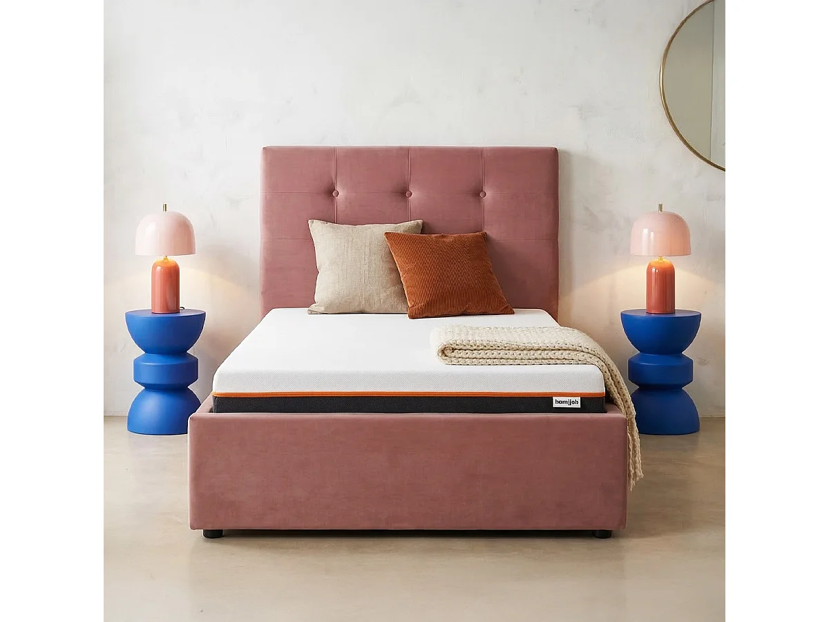 Matelas 90x190 cm mousse gel à mémoire de forme, double confort - 22 cm - Dual Confort