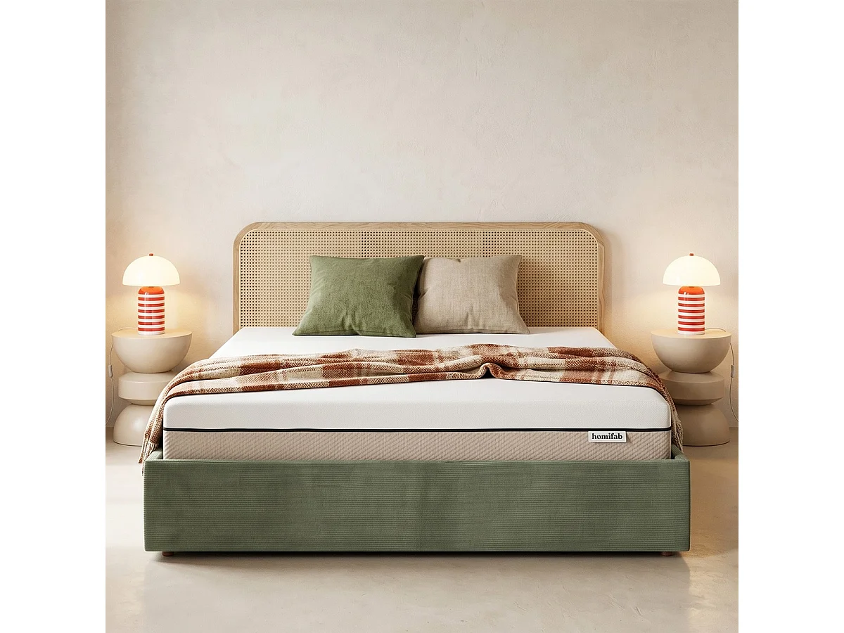 Matelas 180x200 cm Hybride à ressorts ensachés et mémoire de forme - 25 cm - Spring Elite