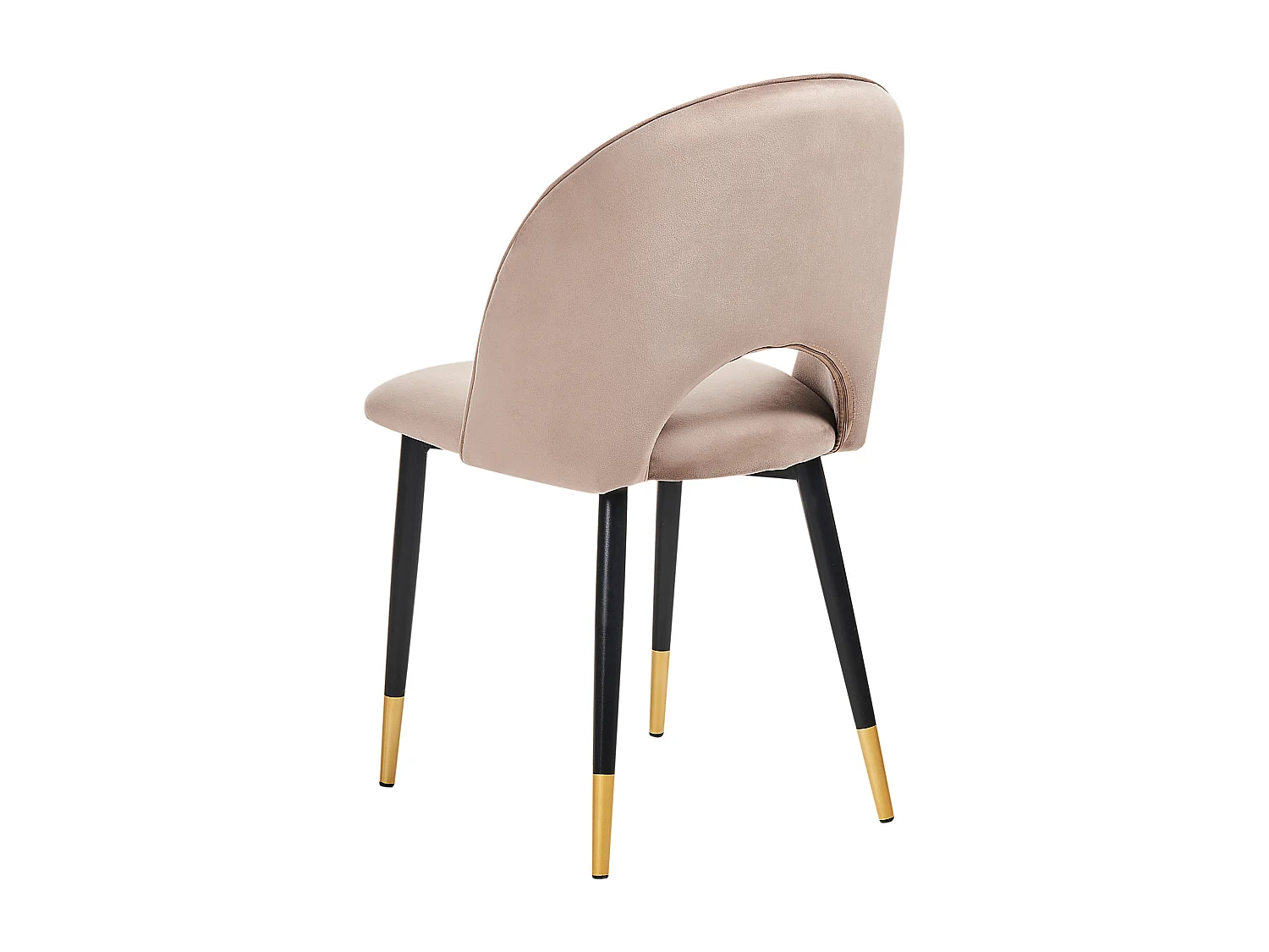 Conjunto de 2 sillas de comedor MAGALIA Terciopelo Gris pardo