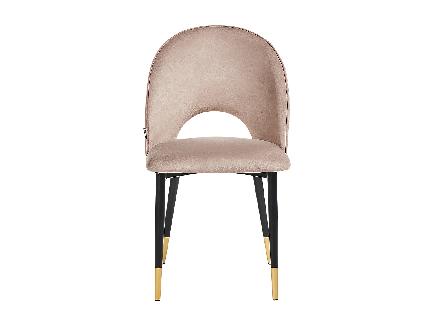 Set van 2 eetkamerstoelen MAGALIA Fluweel Taupe