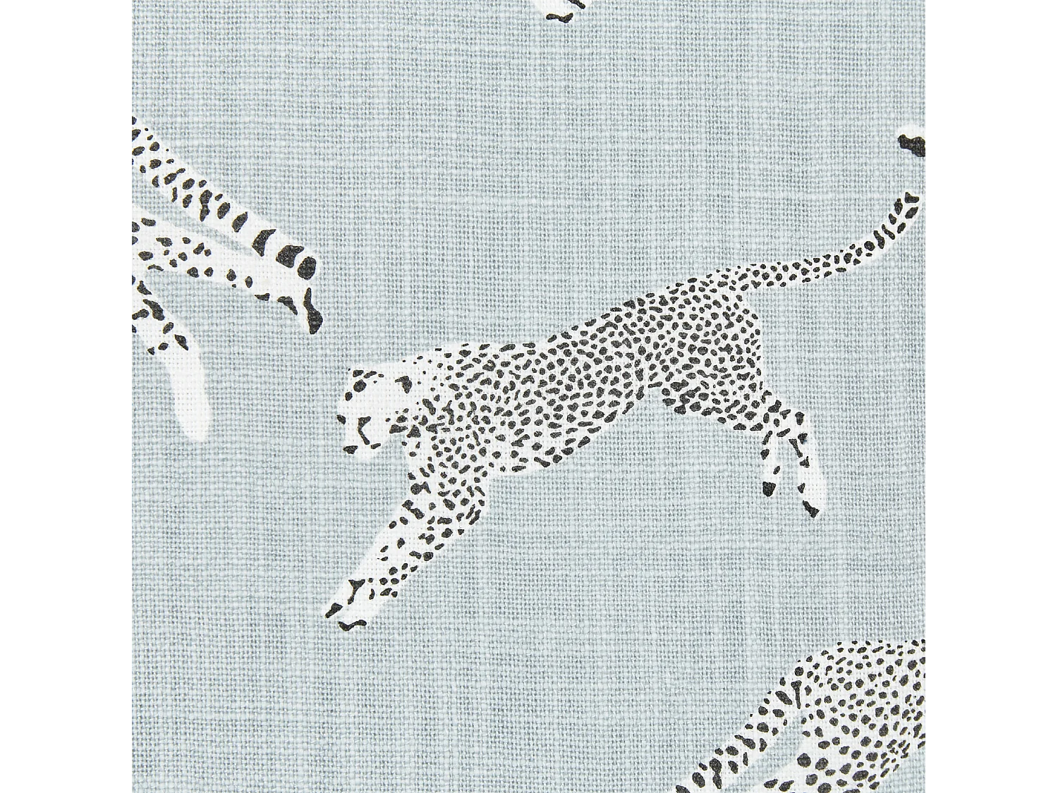 Conjunto de 2 cojines decorativos ARALES Algodón 45 x 45 cm Gris claro Patrón animal