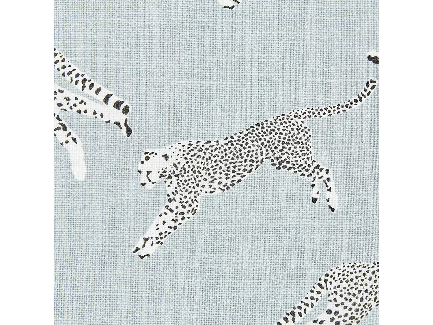 Set van 2 decoratieve kussens ARALES Katoen 45 x 45 cm Lichtgrijs Dierenprint