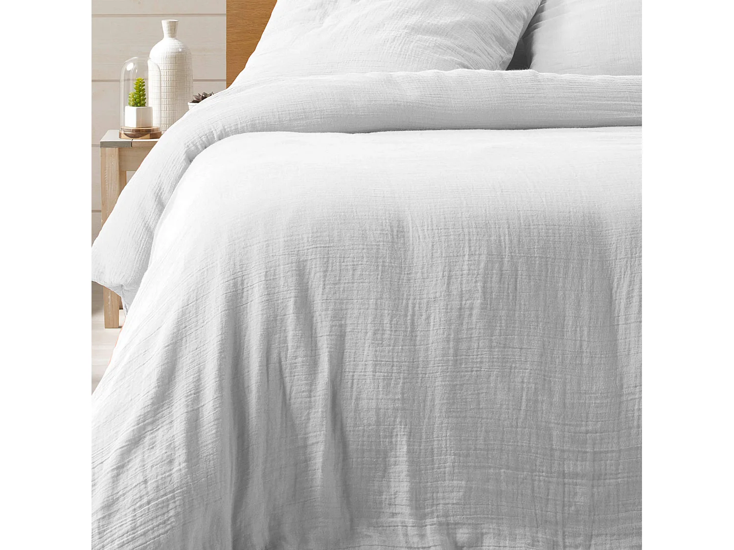 Juego de cama en gasa de algodón 260 x 240 cm