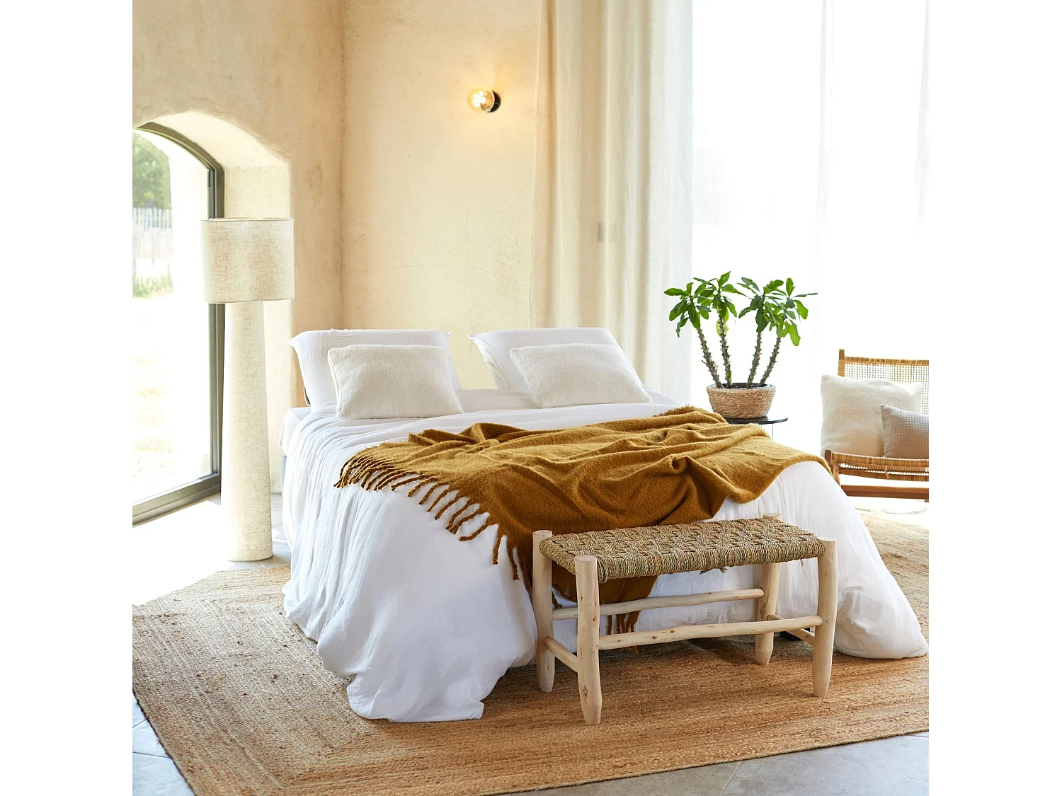 Bettwäsche aus Baumwoll-Gaze 260 x 240 cm