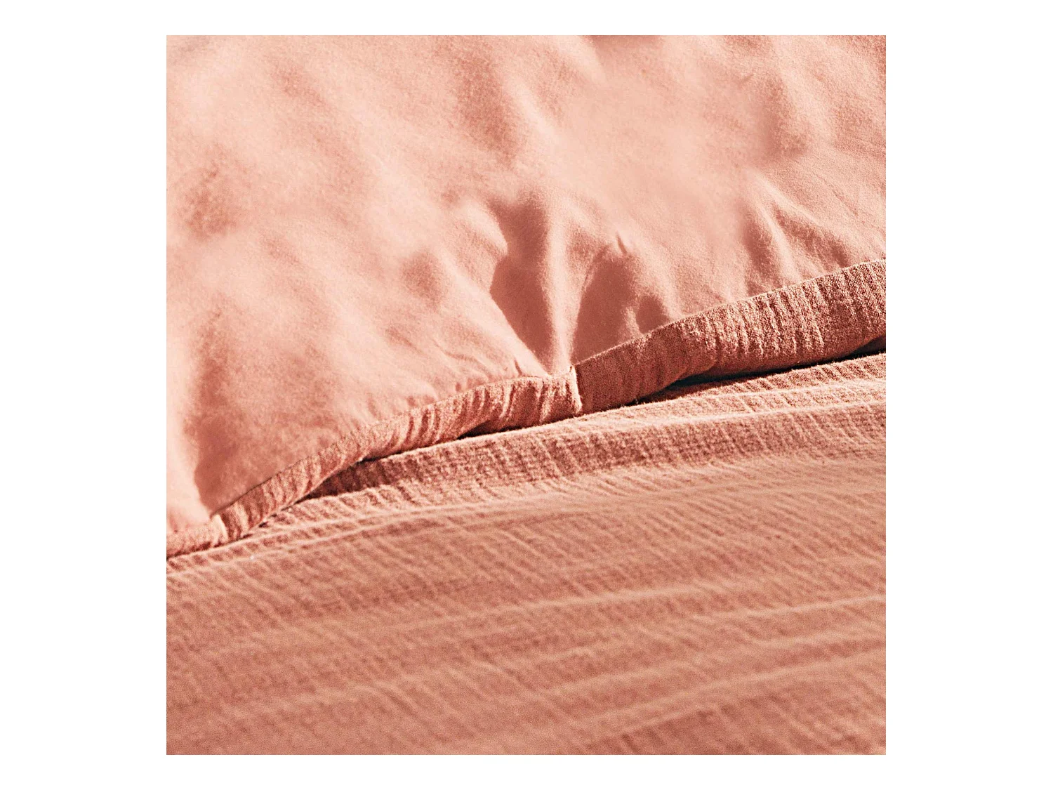 Beddengoed van Katoengaas "Angelia" Roze 240x220cm