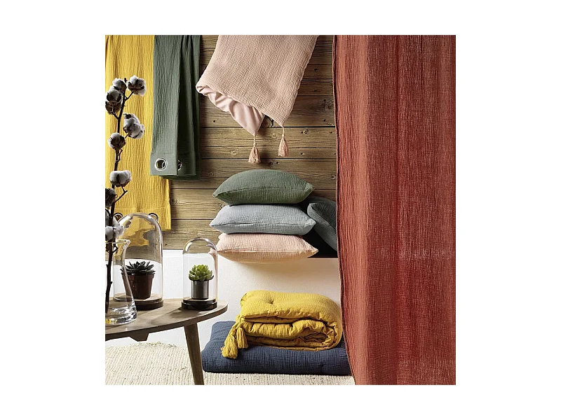 Beddengoed van Katoengaas "Angelia" Roze 240x220cm