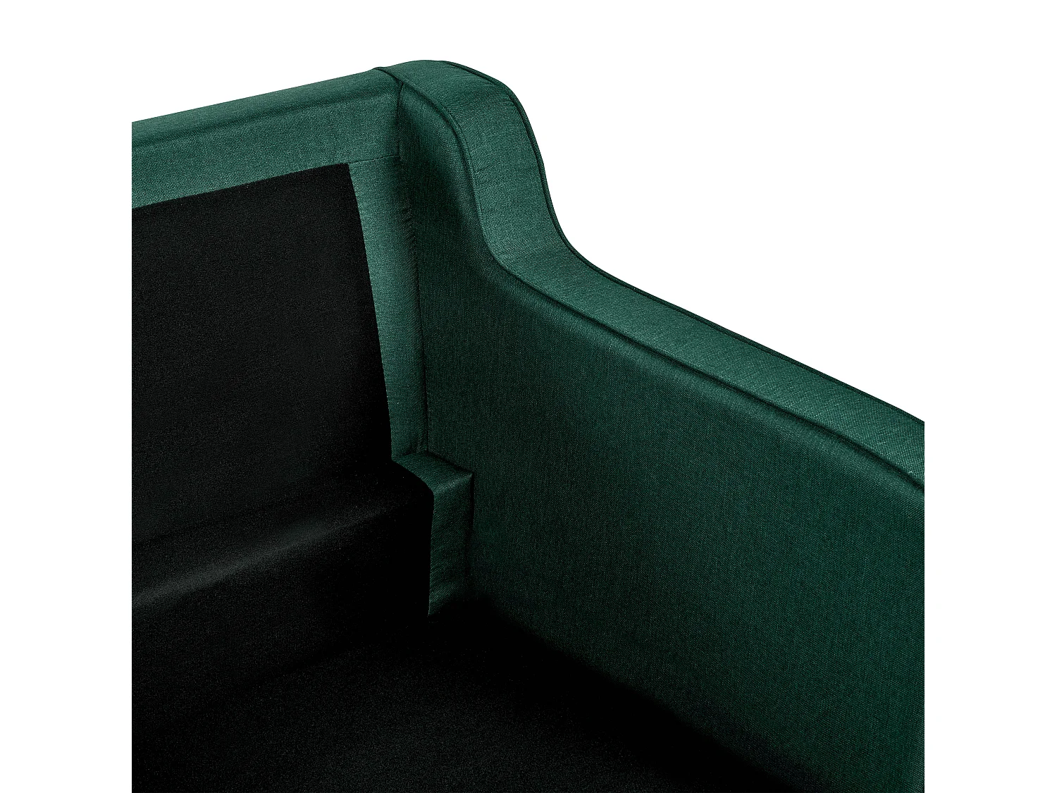 Sofá LOKKA Tecido Verde escuro 2 lugares