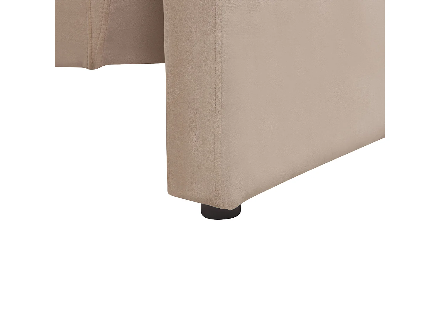 Canapé MAUNU Velours Beige sable 3 places