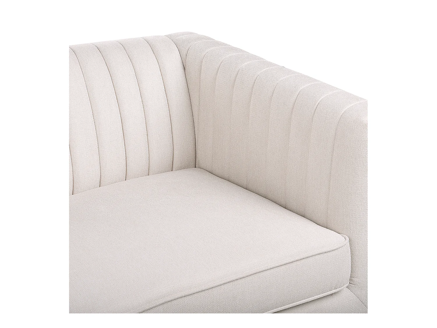 Canapé 3 places SKAULE Tissu Beige