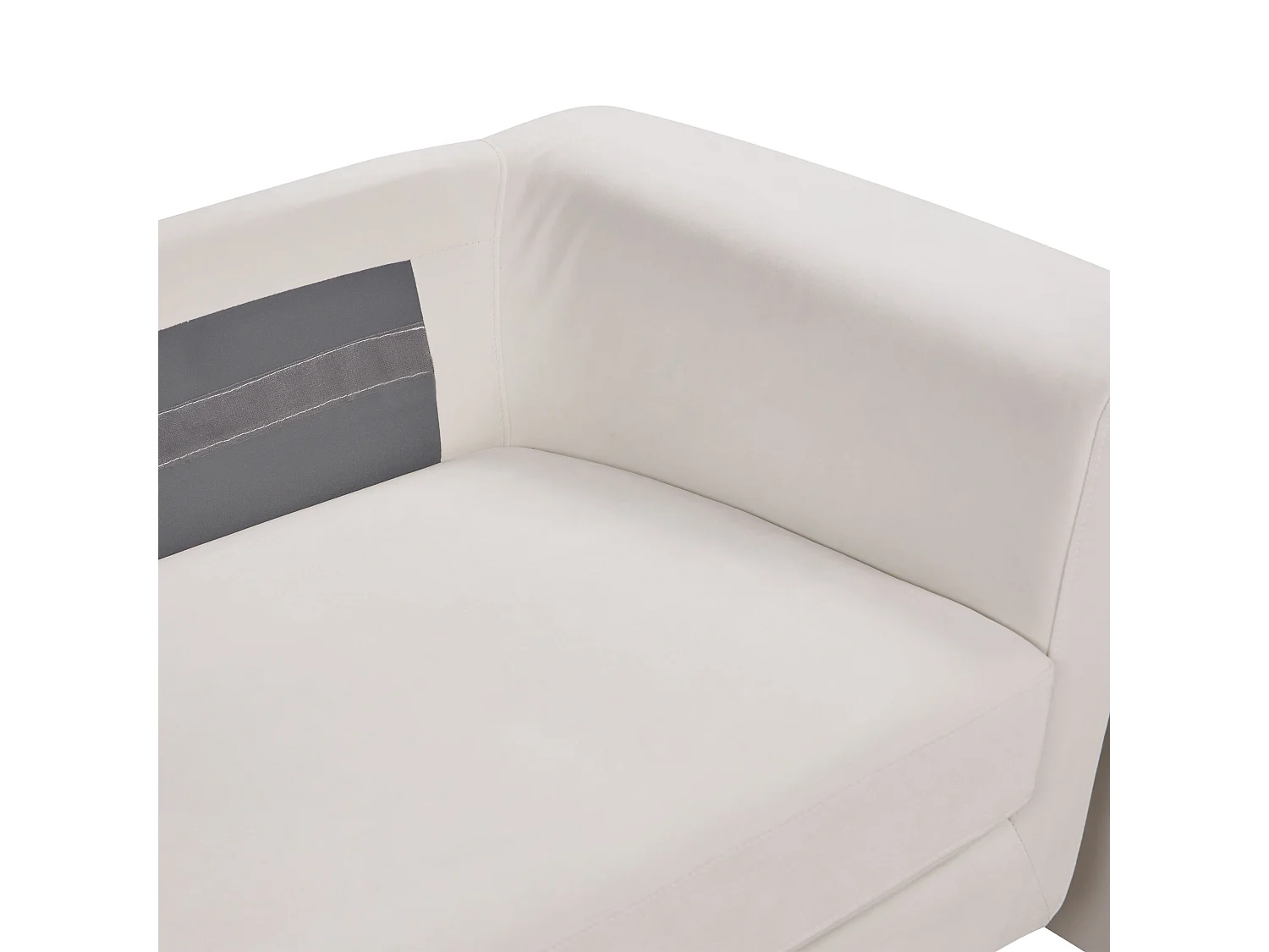 Canapé MAUNU Velours Beige clair 3 places
