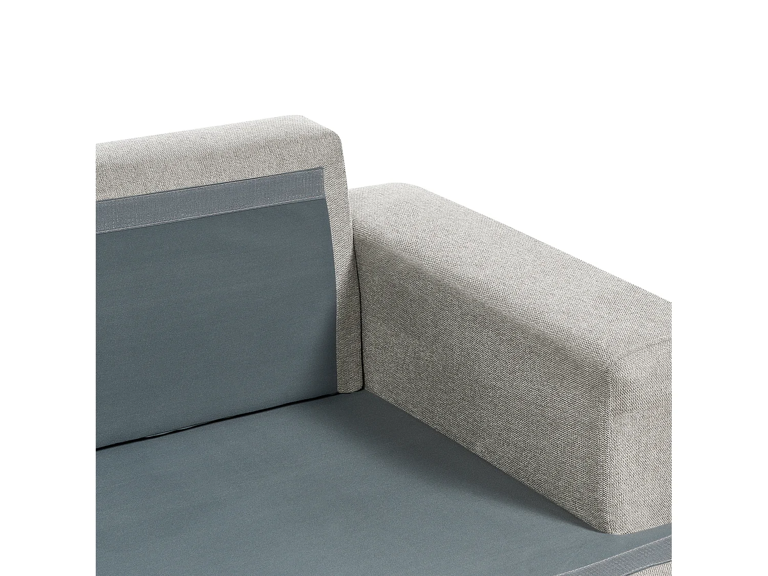 Bank ALLA Stof Lichtgrijs 3-zitter