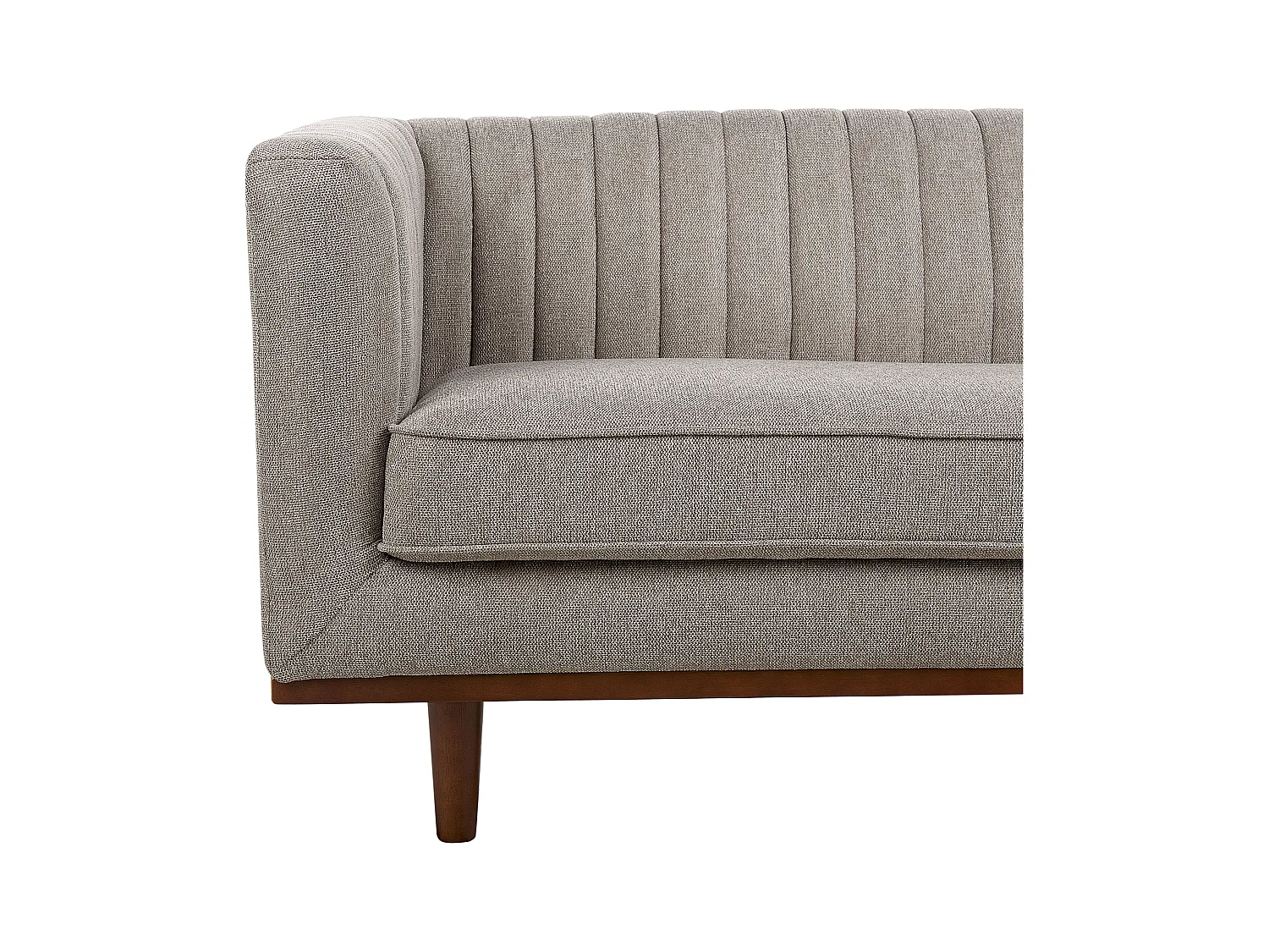 Divano SKAULE Tessuto Marrone chiaro 3 posti