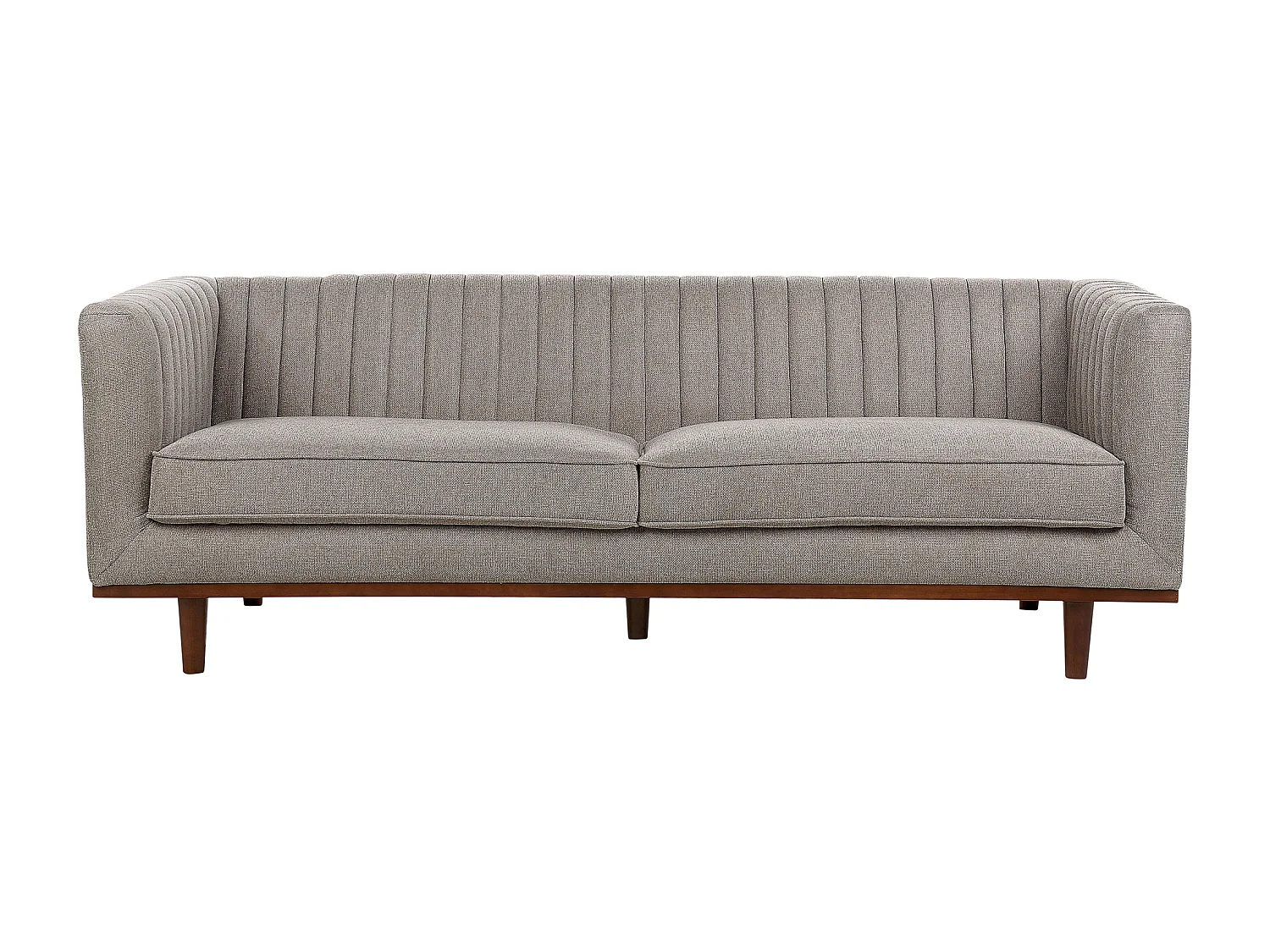 Canapé 3 places SKAULE Tissu Marron clair