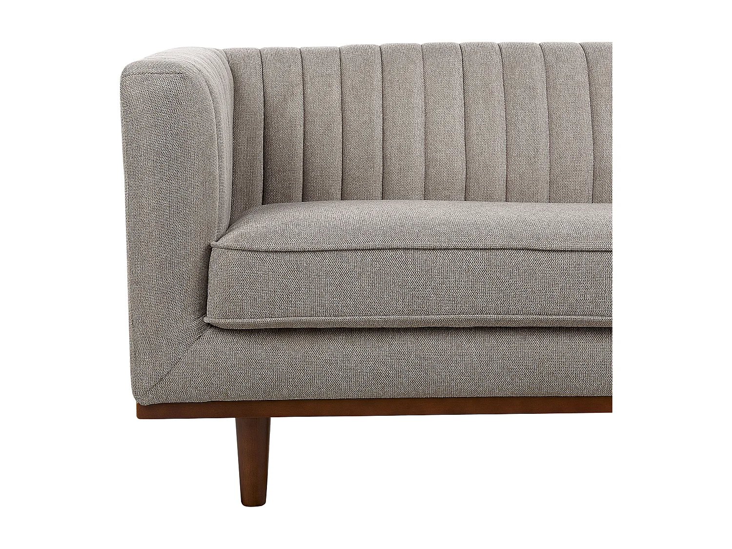 Canapé 3 places SKAULE Tissu Marron clair