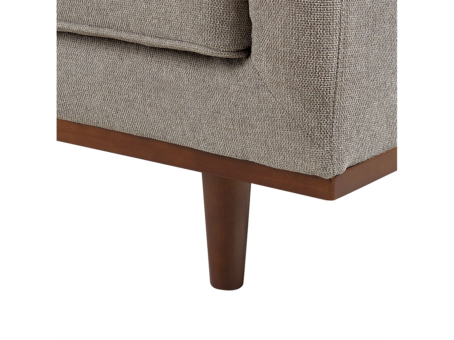 Canapé 3 places SKAULE Tissu Marron clair